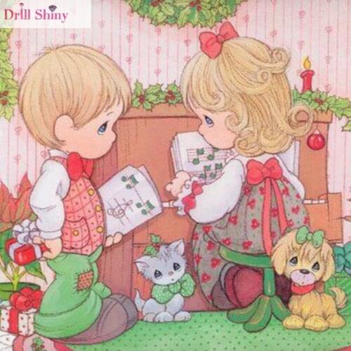 Needlework 5D Diy Diamond Painting Cross Stitch Character KID Diamond Mosaic Full Diamond Embroidery Flower Home Decoration