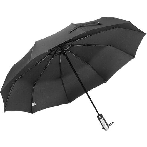 10 bone fully automatic sunny umbrella folding mens automatic umbrella dual purpose double plus three fold umbrella