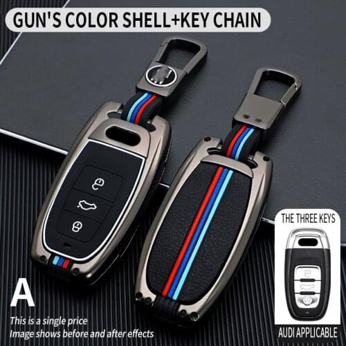 Car Key Case Cover Key Bag For a1 a3 8v a4 b8 b9 a6 a5 c7 q3 q5 q7 tt Auto Accessories Holder Shell Keychain Protect Set