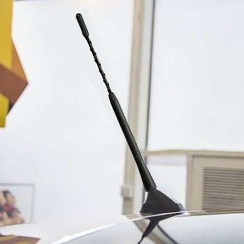 Black Car Aerial Bee Sting Mast Antenna Arial Mini Radio Stubby Am Fm Roof Exterior Parts Auto Replacement Parts