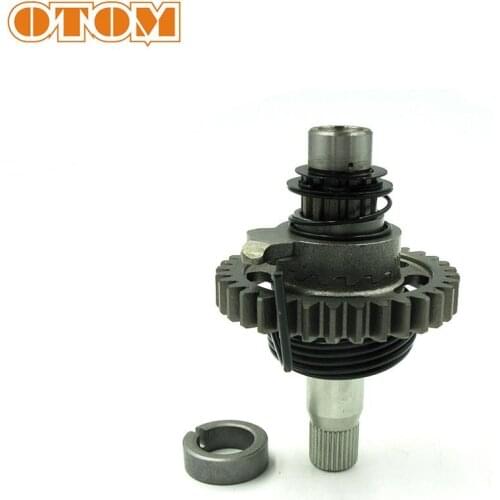 OTOM NC250 Parts Start Gear Moto Dirt Bike Start Spindle Part Shaft Gear Assembly For ZONGSHEN Engine NC RX3 ZS177MM KAYO Xmoto
