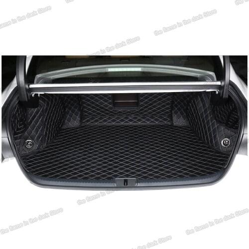 Leather car trunk mat for lexus es es250 es300 es350 2018 2019 2020 2021 2022 es200 300 cargo liner accessories boot XZ10