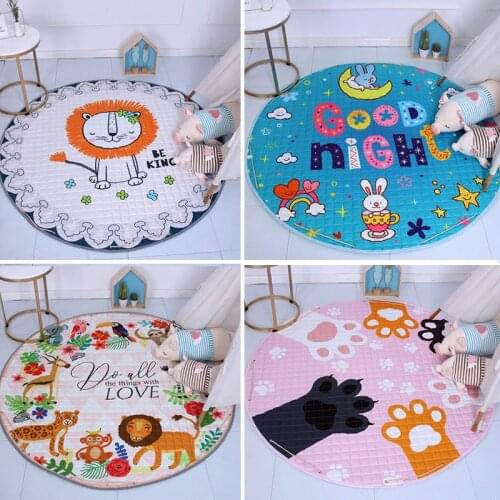 Hot Sale Children Cartoon Multi-function Game Mat Toy Storage Bags Newborn Baby Crawling Carpet For Infant Play Mat Room Decor