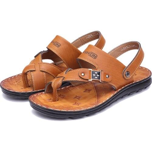Masculina playa sandalle sandali sandalias rubber para leather sandalia homme ete vietnam summer transpirables hombre men cuir
