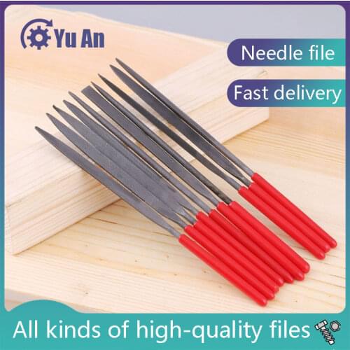 Needle Files-File Set Of Carpenters Polishing Pin File Steel File Metal Triangular Semicircle Mini Precision Needle File Set
