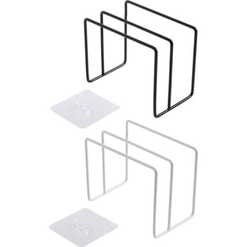 Punch-free Wall Mount Pot Lid Holder Durable Iron Cutting Board Rack Kitchen Organizer Hanging Board Shelf Household Storage