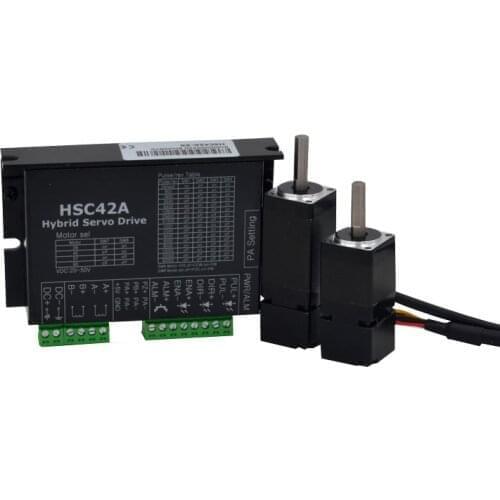 Nema8 20mm 2 phase Miniature small closed loop stepper motor drive kit 24VDC 1000 line for CNC machine