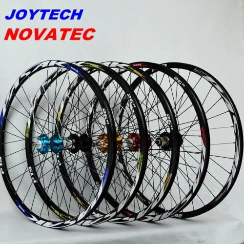 Mountain bicycle wheels novatec041042 joytech front 2 rear 4 bearing japan hub super smooth wheel wheelset Rim26 27.5 29in