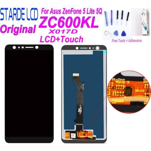 Original for Asus ZenFone 5 Lite 5Q ZC600KL X017D LCD Display Screen Touch Panel Digitizer Assembly with Free Tools
