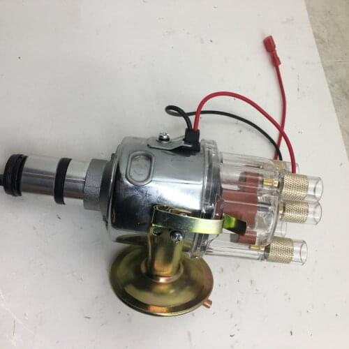 SherryBerg complete distributor Chrome white clean cap for VW 034 VACUUM adv. ELECTRONIC DISTRIBUTOR USES ALL BOSCH PARTS BUG NE