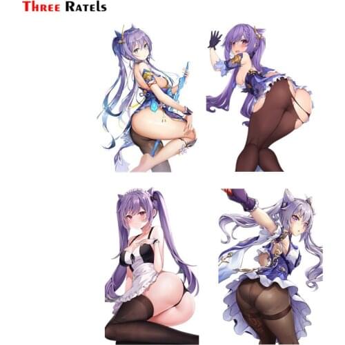 Three Ratels F629 Keqing Genshin Impact Car Vinyl Sticker Skateboard Decal