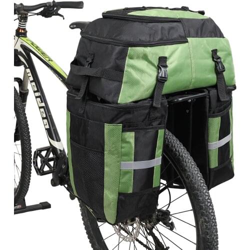 Rhinowalk 70L Bicycle Bag 3 in 1 Bicycle Big Capacity Rear Rack Tail Seat Trunk Bag Pannier Pack Cycling Bag Basket bag