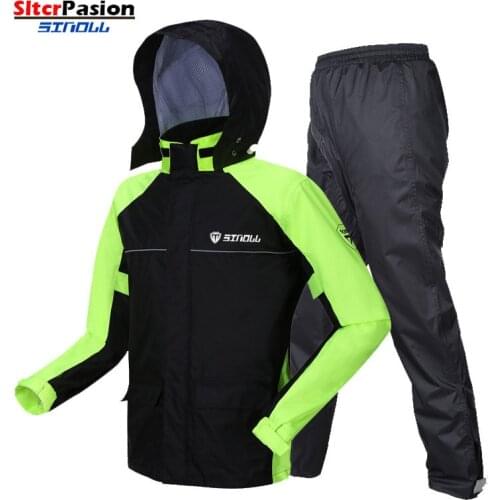 Motorcycle Mens Raincoat Set Cap Pocket Riding Reflective Waterproof Motorcyclist Split Capa De Chuva Motoqueiro 우비 Impermeable