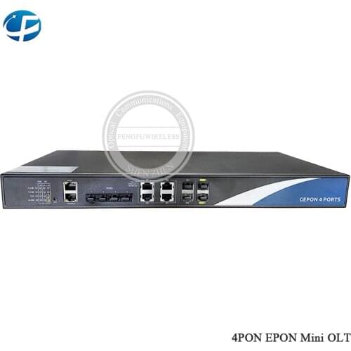High quality hotest 1G EPON MINI OLT , 4 PON ports 4 SFP module uplink ethernet port network EPON OLT