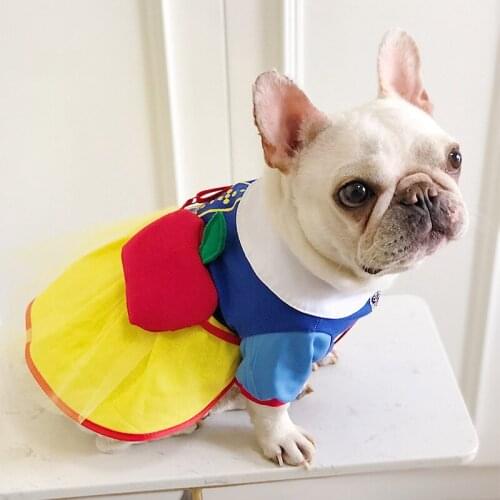 Dog Skirt Pet Products Pet Dog Clothes Snow White Princess Dress Costumes Party Halloween Special Events Costume petticoat kirky