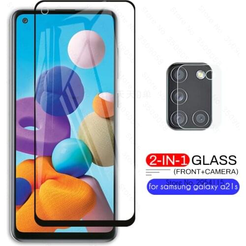 Glass sansung a 21c a21c glasses camera protector for samsung galaxy a21s a 21s 2020 sm-a217f/ds protective film 6.5