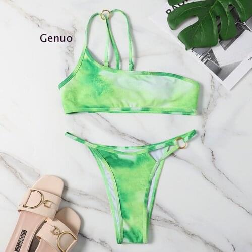 2021 New Arrival Women Swimwear Gradient Color Maillot De Bain Sexy Bikini Push Up Summer Bathing Suit Female Swimsuit