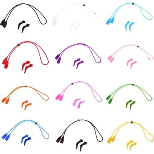 1 Set Children Cute Elastic Silicone Strap Glasses Cord Non Slip Ear Hook Holder