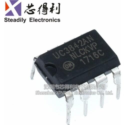 10pcs/lot New Uc3842an Ka3842an Uc3842 Current Mode PWM Pulse Width Modulation Dip8