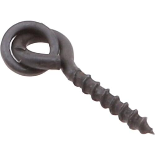 10 Pieces Carp Fishing Screw Peg With Ring Swivel Chod Rig Terminal Tackle Accessories Bait Holder