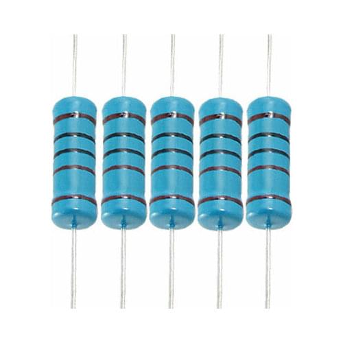 100 x 3 Watt 1% 1K Ohm Through Hole Metal Film Resistors