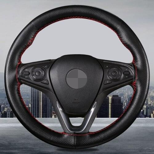 15 inch/38 cm Car Steering Wheel Cover Soft Artificial Leather Braid On The Steering Wheel Of With Needle And Thread Accessories