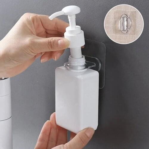 2PCS Multi-functional Hook Wall Hanging Storage Punch-free Adhesive Rack Sticking Hook Bathroom Kitchen Storage Racks