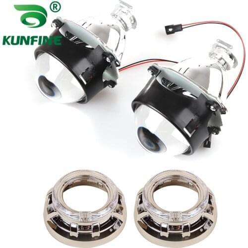 3.0 Inch Car Bi-Xenon HID Projector Lens Kit with Cayenne shroud Angel eyes For car headlight high low beam