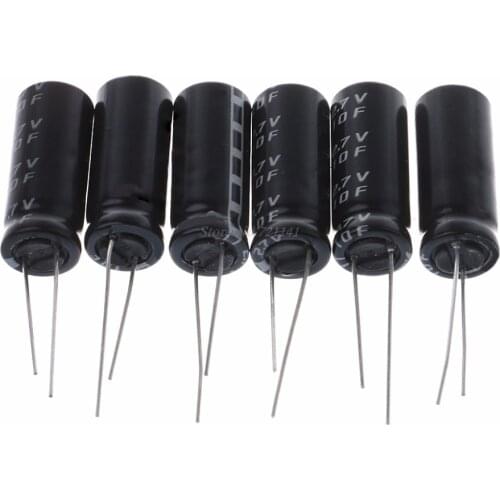 6pcs 2.7V 10F Cylindrical Ultra Super Farad Capacitor High Power Supercap 10x26mm Dropship