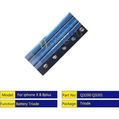 5-50pcs/lot 100% New Q3200 Q3201 For iPhone X 8 8plus Battery Triode Diode On motherboard