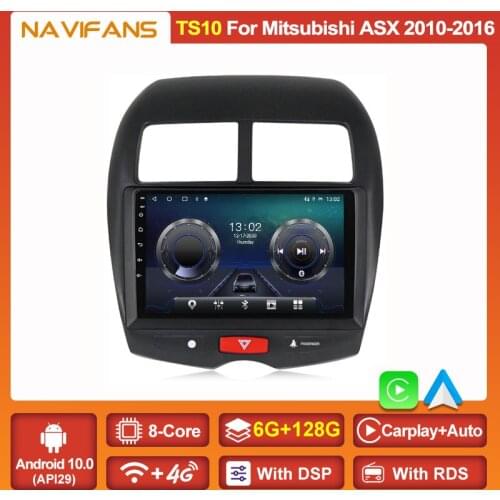 4G+Wifi 6G+128G DSP For Mitsubishi ASX 1 2010 2011 - 2016 C4 Peugeot 4008 Car Radio Multimedia Video Player GPS Android 11 2 din