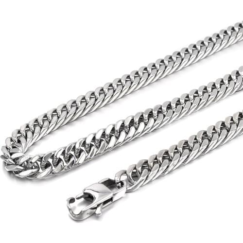 GOKADIMA HIP HOP CHAIN, 55cm long, 8mm wide, Stainless Steel necklace chain men Gift Jewellery, wholesale, WN007