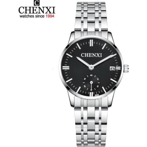 CHENXI Luxury Brand Womens Quartz Watches Date Clock Stainless Steel Watch Ladies Fashion Casual Quartz-Watch Women WristWatch