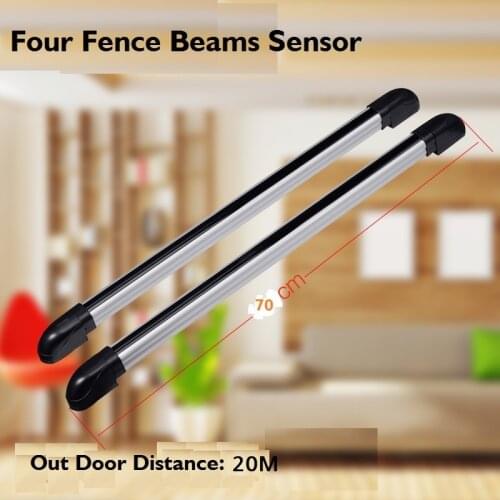 Four beams Detector 20 meters photoelectric infrared laser sensor grating for infrared alarm detector / IR barrier sensor