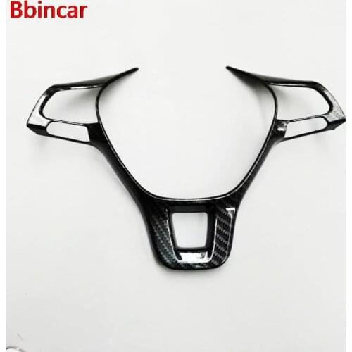 Bbincar Car Steering Wheel Cover ABS Trim Decoration For Volkswagen VW Golf 7 GTI MK7 POLO 2014 2015 Jetta MK6 2015