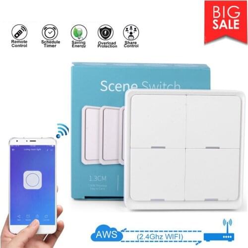 DIY Smart Wifi Switch Small Body Remote Control Support Alexa Google Home EWeLink Domotica Light Controller Module Smart House