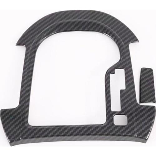 For Kia Forte Cerato k3 2019 2020 Carbon Fiber Gear Shift Box Cover Trim Molding Decoration Frame Inner Accessories Car Styling