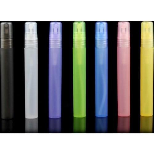 Travel Portable Perfume Bottle Spray Bottles Empty Cosmetic Containers 10ml Perfume Empty Atomizer Plastic Pen Random color
