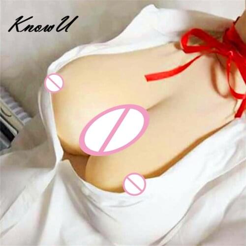 KnowU COSPLAY fake breast Crodresser Disguise Conjoined Breast Fake breast pseudonym fake Huge breast Froms Transgender