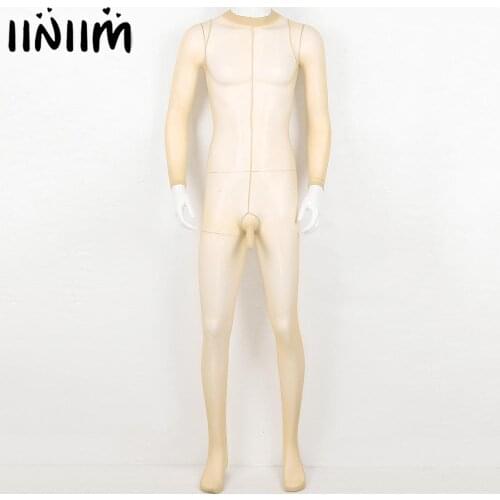 Mens Erotic Lingerie See Through Sheer Open Penis Sissy Gay Teddies Closed Toes Pantyhose Tights Full Body Stocking Babydolls