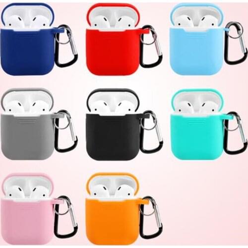 Mini Soft Silicone Case Shockproof Cover For Apple AirPods Earphone Cases For Air Pods Protector Case Bluetooth Charging Box
