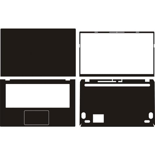 Laptop Sticker Skin Decal Carbon fiber Cover Protector for Asus Y406U 14"