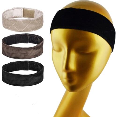 Non Slip Adjustable Hair Styling Fastener Comfort Cap Thin Wig Grip Band Elastic Salon Holder Velvet Headband Extra Accessories