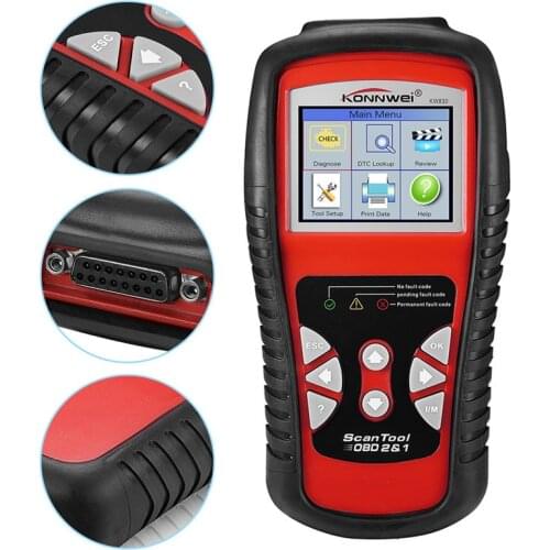OBD2 / EOBD Diagnostics Auto Scanner Automotive Fault Code Reader Diagnostic Tool Car Detector Automotive Tool KONNWEI KW830