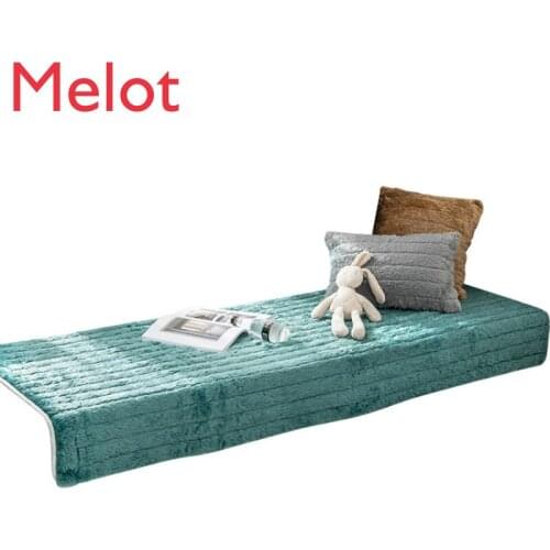 European Style Autumn and Winter Thickening Plush Window Cushion Ledge Cushion Bedroom Balcony Cushions Non-Slip Custom