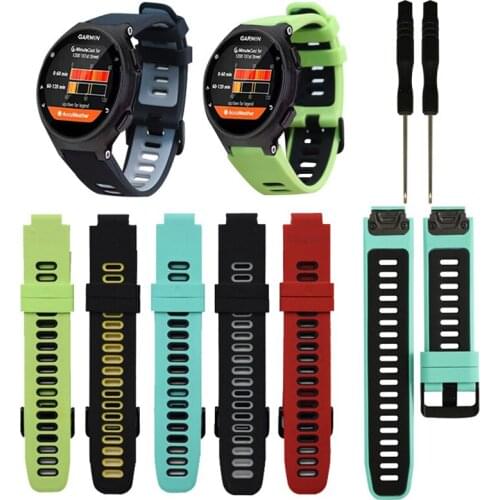 Quick Fit Silicone Replacement Watch Band for Garmin Forerunner 230 / 235 / 220 / 620 / 630 / 735 watch Outdoor Sport Watchstrap