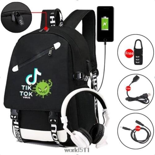 Tik Tok Backpack Fashion men Women Travel Shoulder Laptop Bags Cosplay Kids Teens School Bags Bookbag For Playstation