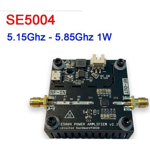 SE5004 5.2G-5.8GHz 22DB microwave signal power amplifier Video transmission transmitter for 12V 24V 5g 5.8G wifi Jammer