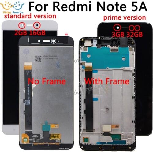 For Xiaomi Redmi Note 5A Prime Pro LCD Display for Redmi Y1 Lite Digitizer Screen Touch Panel Note 5A Global Version