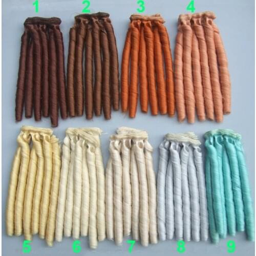 1 piece 15cm doll wigs curly wave natural color Wigs SD AD bjd doll Hair for blythe doll